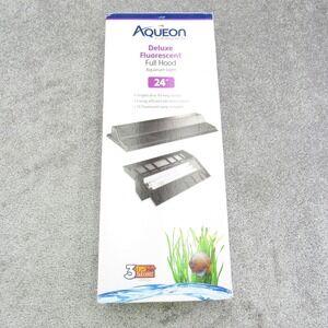 Aqueon Deluxe Fluorescent Full Hood Aquarium Light 24 Inch T8 New Sealed